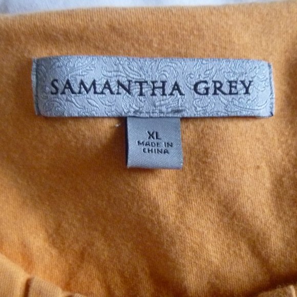 Samantha Grey sz XL 3/4th sleeve top - Picture 3 of 4